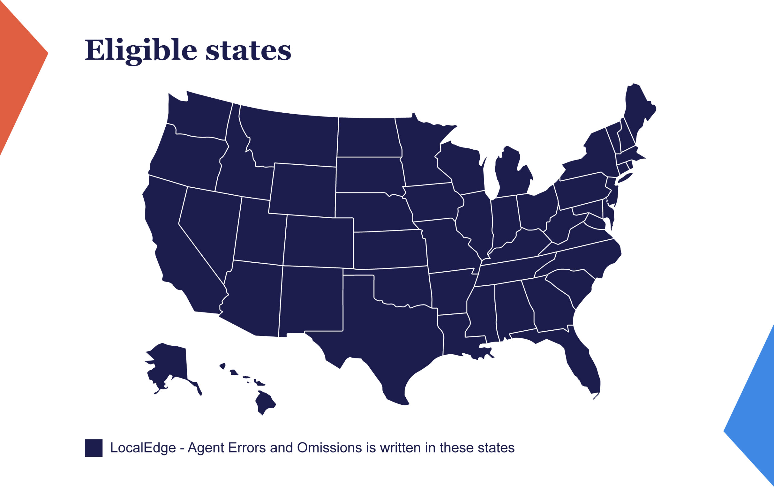 LocalEdge E&O Coverage Map